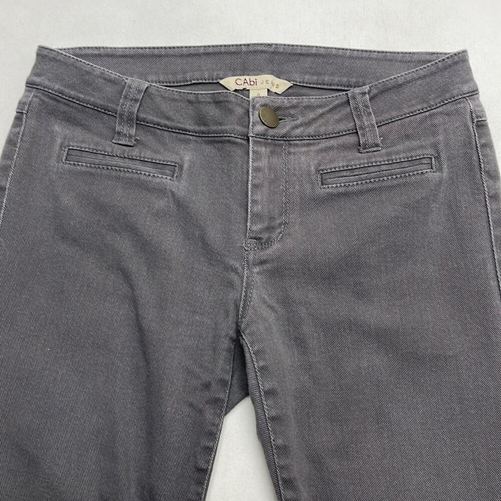 CABI JEANS Women’s 4 Gray Skinny Zipper Ankle Jeans